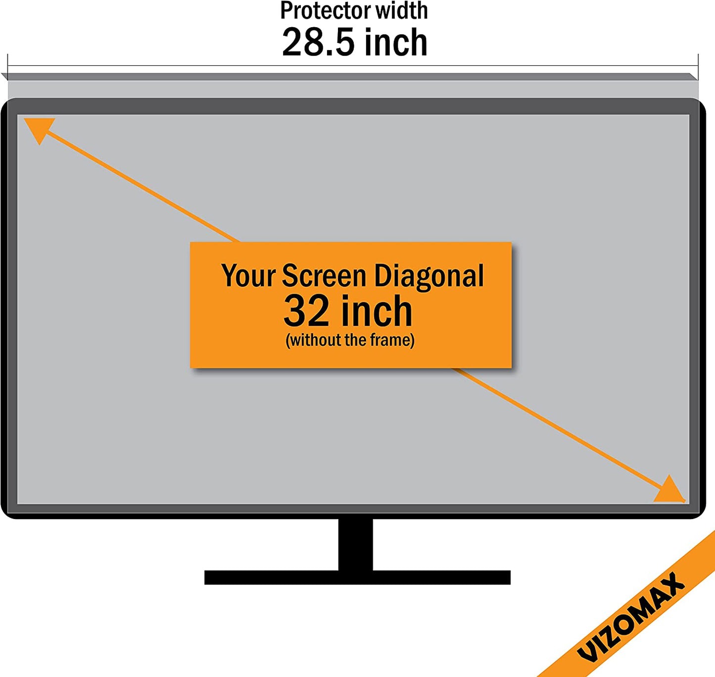 32 inch Vizomax TV Screen Protector for LCD, LED, OLED & QLED 4K HDTV - (For 4 piece(s))