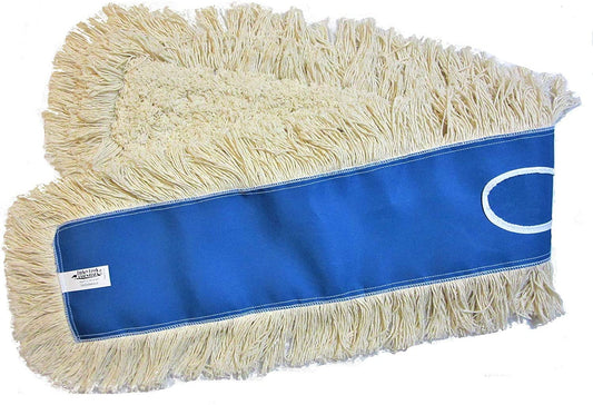 48" Industrial Strength Washable Cotton Dust Mop Refill Thick Tufted Replacement Head for Home & Commercial Use for 48 Inch Frame Cleans Hardwood Laminate Concrete or Other Floor Systems - (For 6 piece(s))