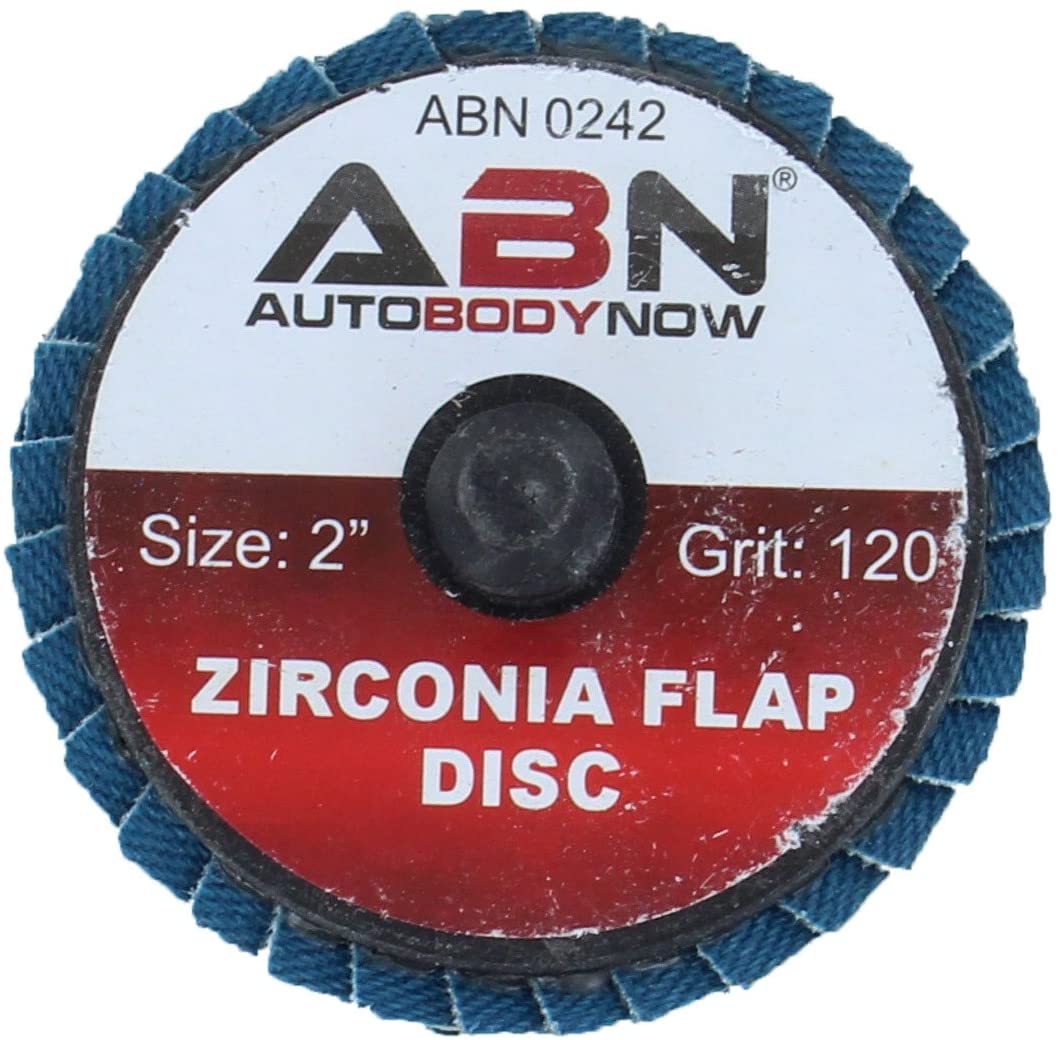 ABN Sandpaper Disc Set 2in - T27 120 Grit High Density Zirconia Alumina 10pk Round Sander Flat Flap Round Sanding Pads - (For 8 piece(s))