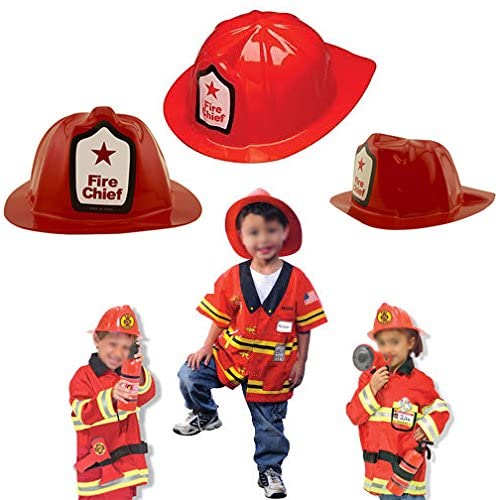 Adorox 12 Pcs Firefighter Chief Soft Plastic Hat Party Favor - (For 1 piece(s))