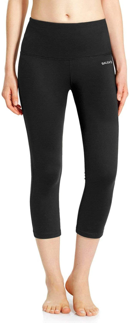 BALEAF Women's High Waisted Leggings Workout Compression Tummy Control Yoga Pants Squat Proof Capri Leggings Pocket - (For 8 piece(s))