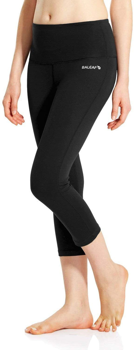 BALEAF Women's High Waisted Leggings Workout Compression Tummy Control Yoga Pants Squat Proof Capri Leggings Pocket - (For 8 piece(s))