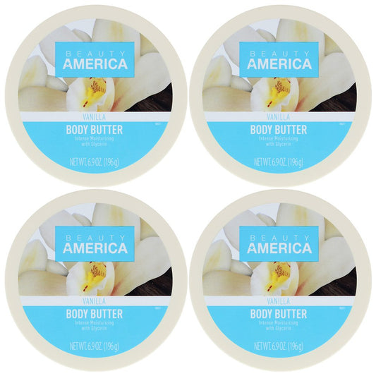 Beauty America Intense Moisturizing Body Butter - Vanilla, 4 pack - (For 8 piece(s))