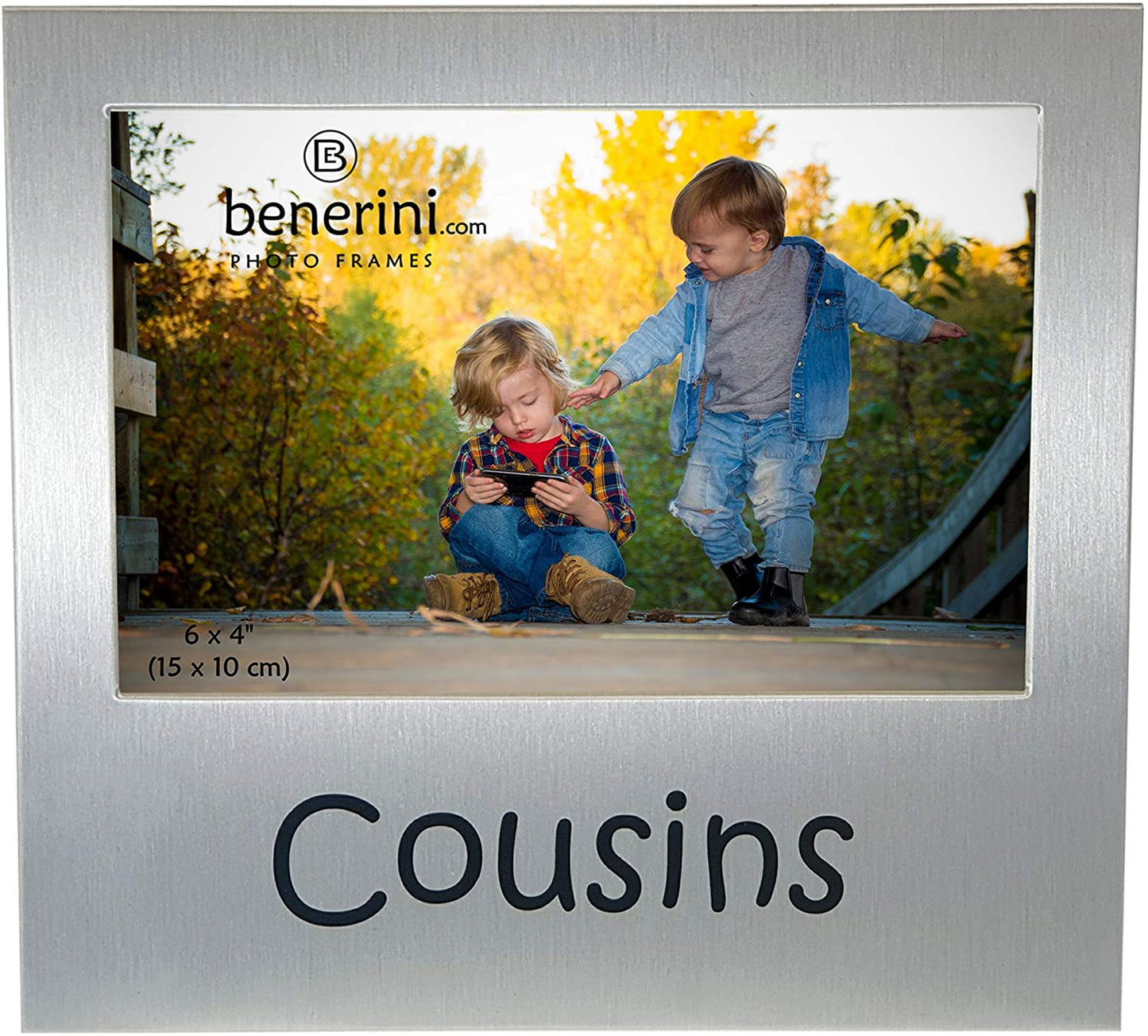 benerini ' Cousins ' - Photo Picture Frame Gift - Will take a Photo of 6 x 4 Inches (15 x 10 cm) - (For 8 piece(s))