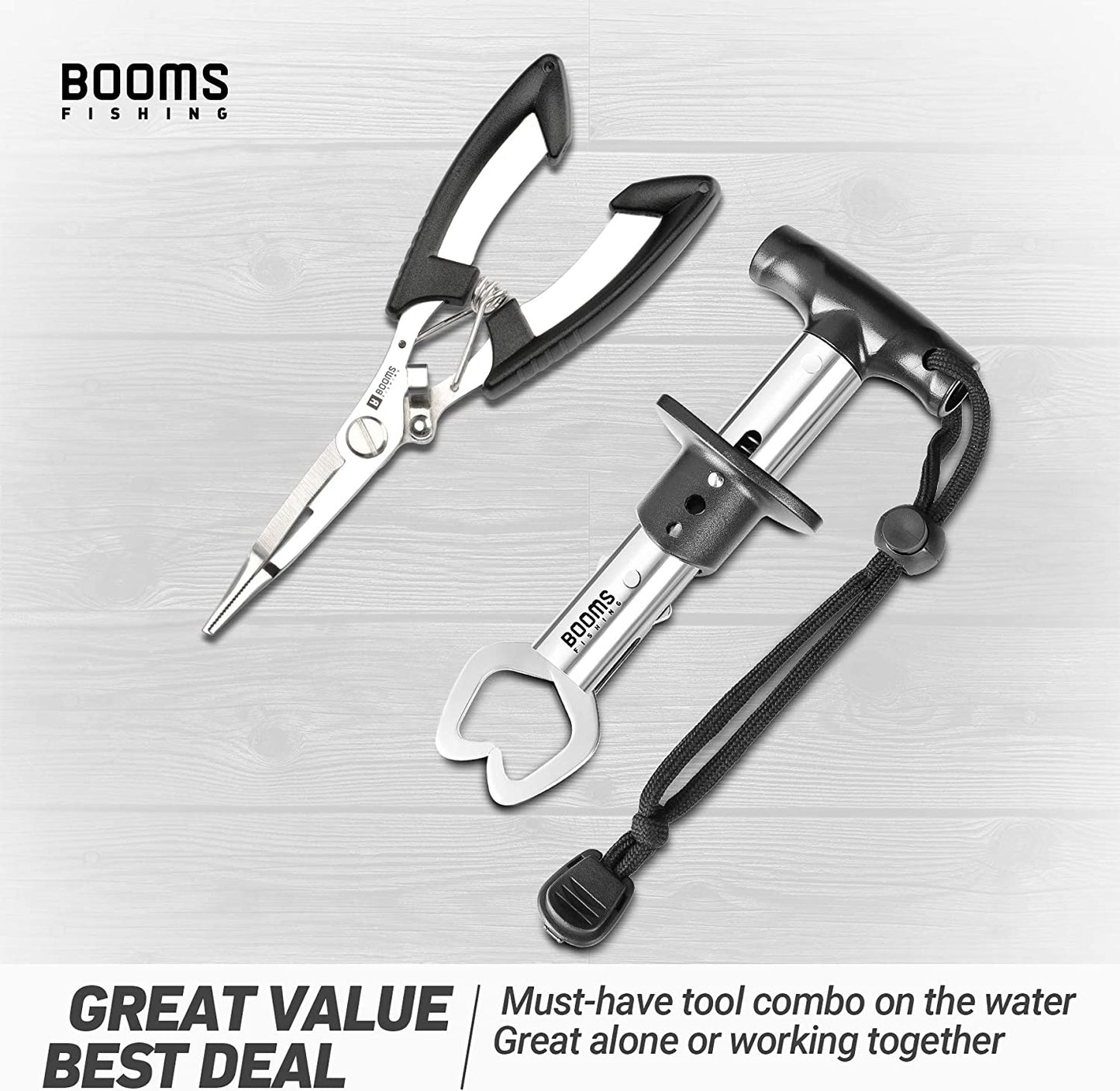 Booms Fishing H01 Small Fishing Pliers Scissors Braid Cutters Lightweight Stainless Steel Fishing Tools Split Ring Pliers Hook Remover - (For 8 piece(s))