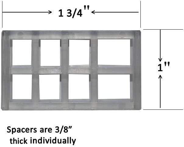 Bracket Spacer Block/Bracket Extension:Large/Blind and Shade Installation (15) - (For 12 piece(s))