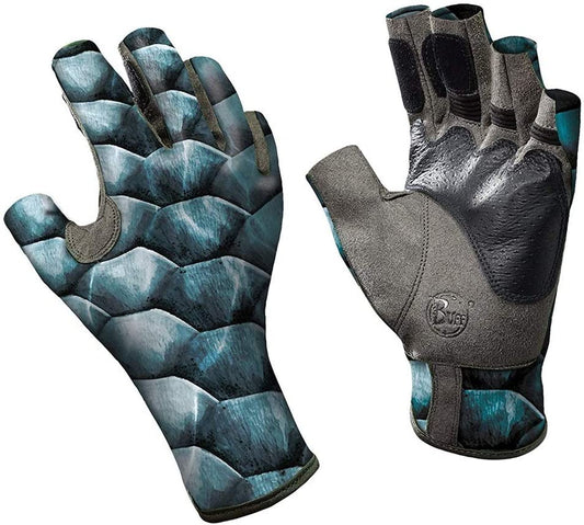 Buff Pro Series Angler Gloves II Tarpon Scales S/M - (For 8 piece(s))