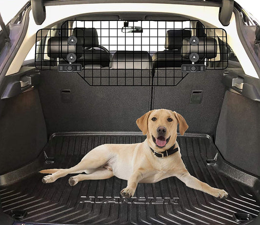 C CASIMR Heavy-Duty Dog Barrier, Adjustable to Fit Cars, SUVs, and Vehicles, Smooth Designed Pet Wire Barriers, Black - (For 6 piece(s))