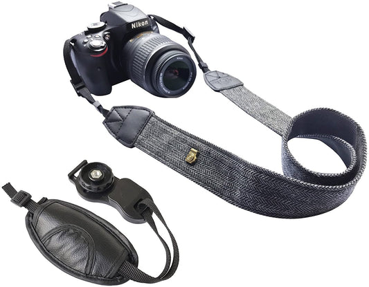 Camera Strap Neck with Belt, Adjustable Vintage Camera Straps Floral Print for Women /Men,Camera Strap Belt for Nikon / Canon / Sony / Olympus / Samsung / Pentax ETC DSLR / SLR - (For 8 piece(s))