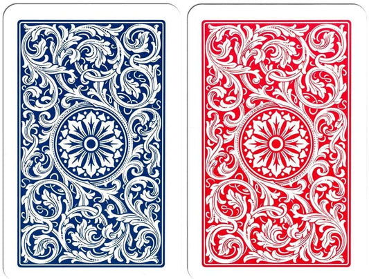 Copag 1546 Design 100% Plastic Playing Cards, Bridge Size Jumbo Index Red/Blue Double Deck Set - (For 8 piece(s))