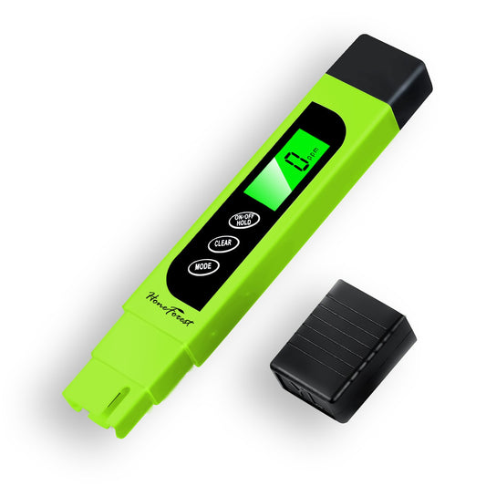 Digital TDS-Meter, Accurate and Reliable, HoneForest TDS, EC & Temp Meter 3 in 1, 0-9990ppm, Ideal Water-Tester-PPM-Meter(Green) - (For 8 piece(s))