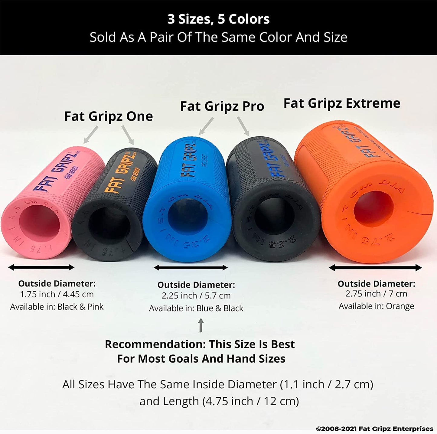 Fat Gripz One (1.75" Outer Diameter) - (For 6 piece(s))