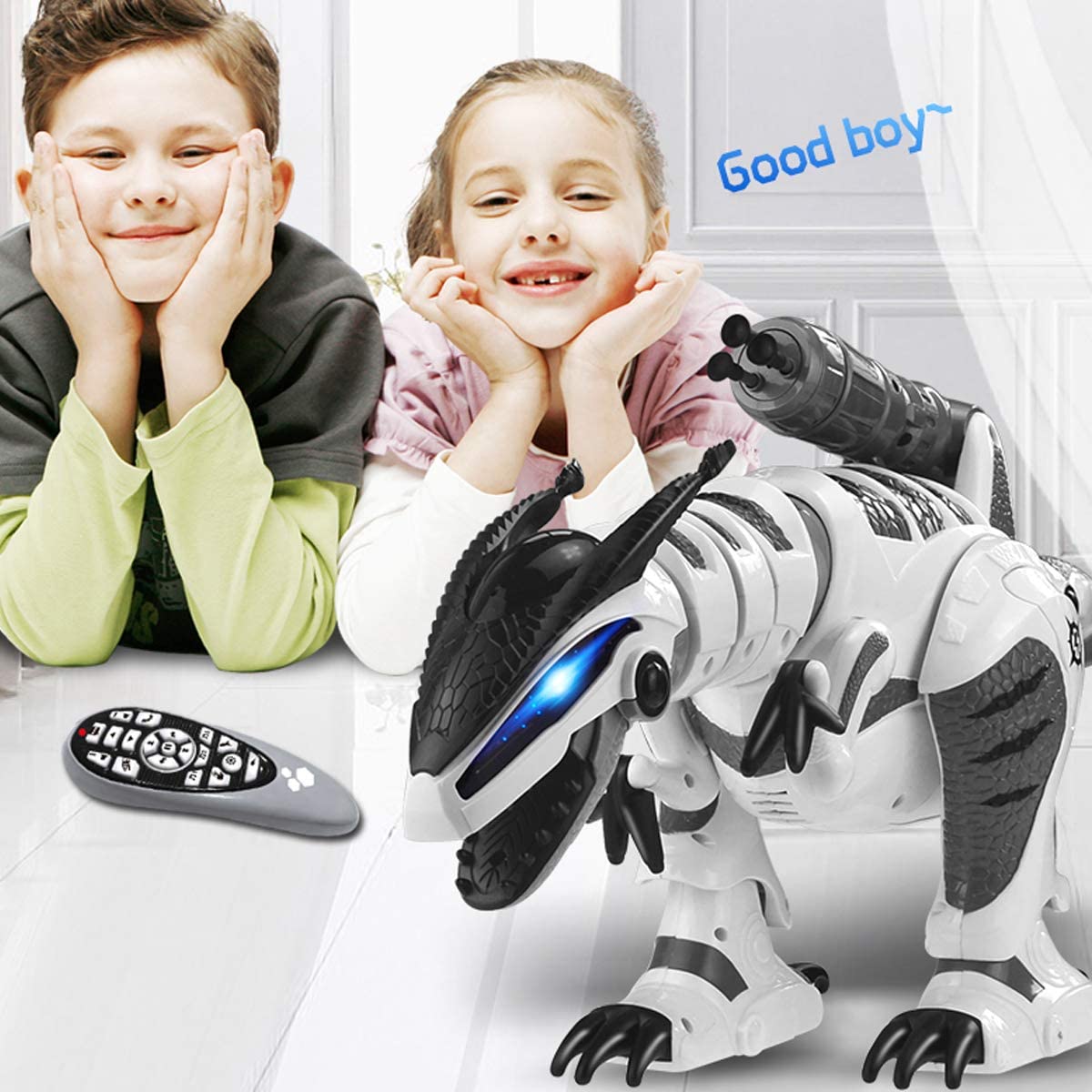 Fistone RC Robot Dinosaur Intelligent Interactive Smart Toy Electronic Remote Controller Robot Walking Dancing Singing with Fight Mode Toys for Kids Boys Girls Age 5 6 7 8 9 10 and Up Year Old - (For 4 piece(s))