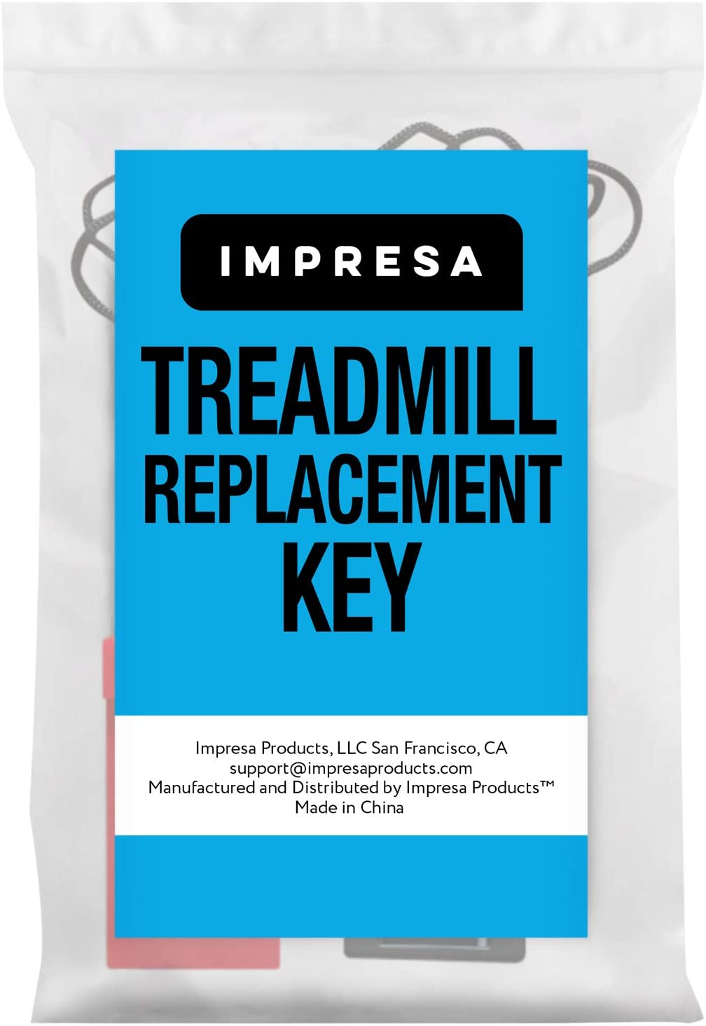 Impresa Replacement Treadmill Safety Key for Weslo, Proform/Pro-Form, Nordictrack, Lifestyler, Horizon, Healthrider, iFit and More Requiring Square, Non – Magnetic Key- Comparable to 119038 and 119039 - (For 12 piece(s))
