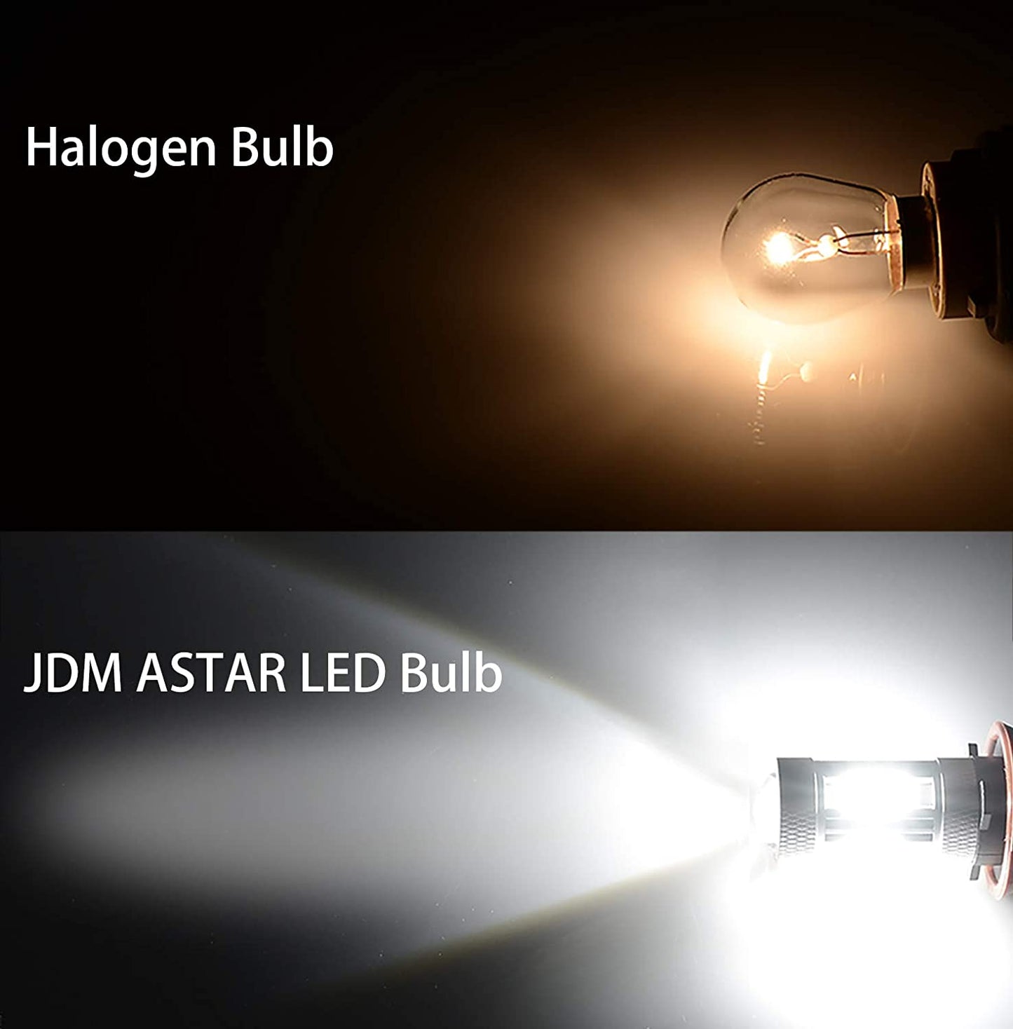 JDM ASTAR Bright White 3030 Chipsets H11 LED Fog Light Bulbs - (For 8 piece(s))