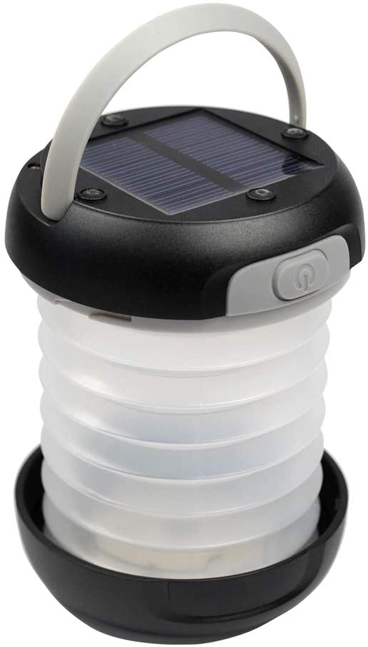 KYNG Solar Rechargeable LED Lantern Collapsible for Camping Outdoors Emergency Built In Power Bank Emergency Charger for Phone Water Resistant, Flashlight for Outdoor Hiking, USB Charging, Solar Panel - (For 8 piece(s))