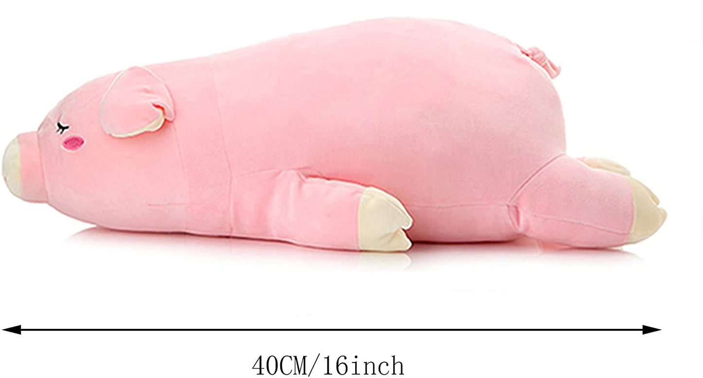 Lazada Kids Pillows Pig Stuffed Animal Plush Pillow Pink 16 Inches - (For 8 piece(s))