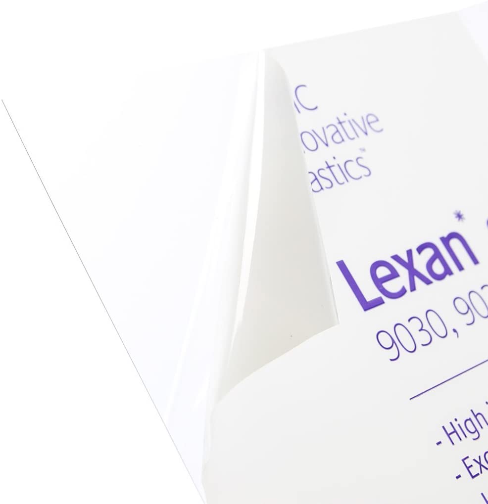 Lexan Sheet - Polycarbonate - .177" - 3/16" Thick, Clear, 12" x 12" Nominal - (For 8 piece(s))