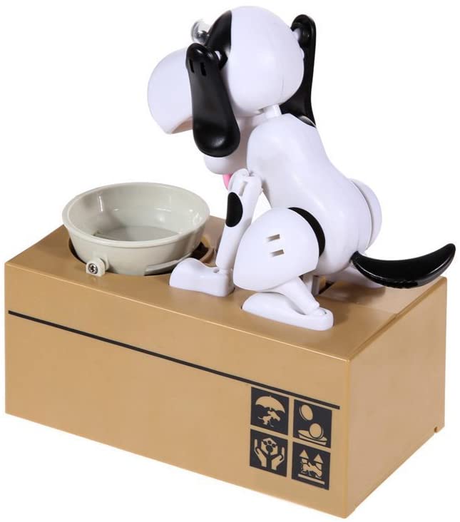 LOBZON Automated Puppy Stealing Coin Bank, Money Box - (For 8 piece(s))