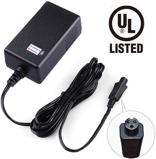 LotFancy 36V 42V 1A Battery Charger, Compatible with Razor Two Wheels Electric Scooters, Swagtron T1, T3, T6, Swagway X1, IO Hawk, Power Supply Adapter, UL Listed, Mini 3-Prong Connector - (For 8 piece(s))