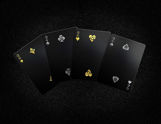 Mythical Creatures - Black Silver & Gold Edition Playing Cards by Gent Supply - (For 8 piece(s))
