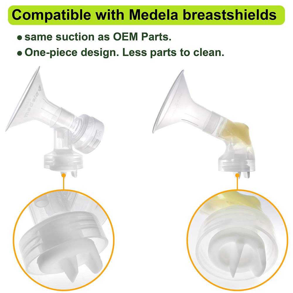 Nenesupply 4 pc Duckbill Valves Compatible with Medela and Avent Pumps Not Original Medela Pump Parts Work with Medela Pump In Style Swing Medela Symphony Replace Medela Valve Membrane and Avent Valve - (For 12 piece(s))