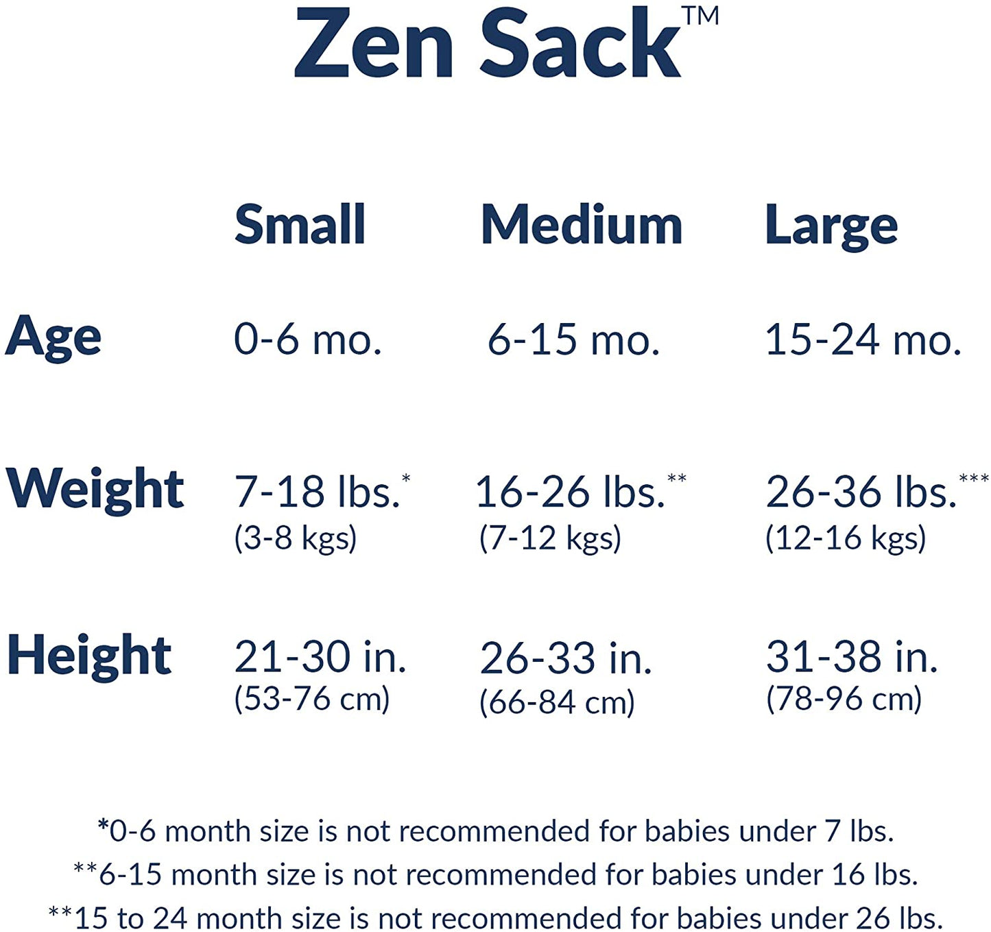 Nested Bean Zen Sack - Gently Weighted Sleep Sacks | Baby: 0-6 Months | Cotton 100% | Help Newborn/Infant Swaddle Transition | 2-Way Zipper | Machine Washable - (For 6 piece(s))