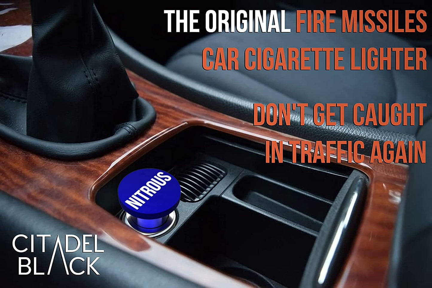 Nitrous Button Car Cigarette Lighter by Citadel Black - Anodized Aluminum, 12-Volt Replacement Accessory, Fits Most Vehicles, Socket Size A - (For 8 piece(s))