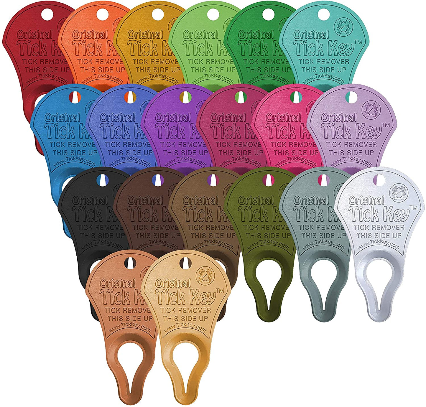 Original Tick Key for Tick Removal 3 Pack (Multi Color) - (For 8 piece(s))