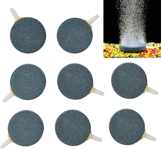 Pawfly 1.6 Inch 4-8 PCS Air Stone Bubble for Aquarium Fish Tank Hydroponics Pump Ceramic Airstones Diffuser - (For 1 piece(s))