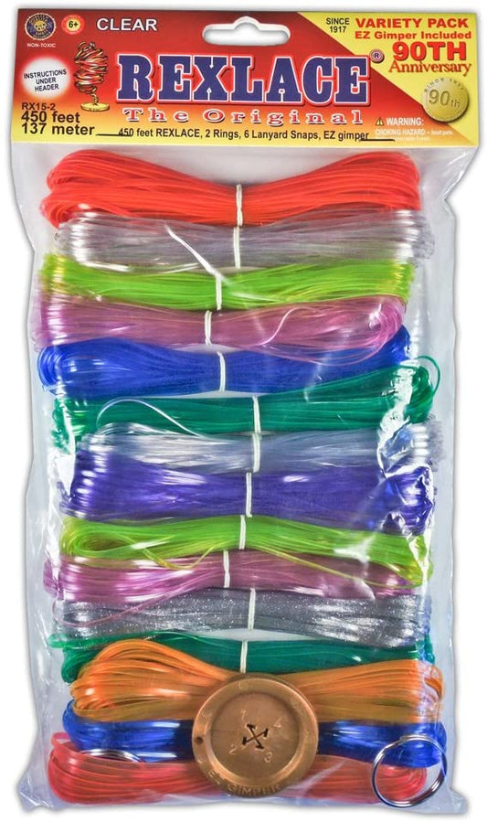 Pepperell Rexlace Cord 450 FT 2 Rings 6 Lanyard Snaps EZ Gimper Beading line Kit - (For 8 piece(s))