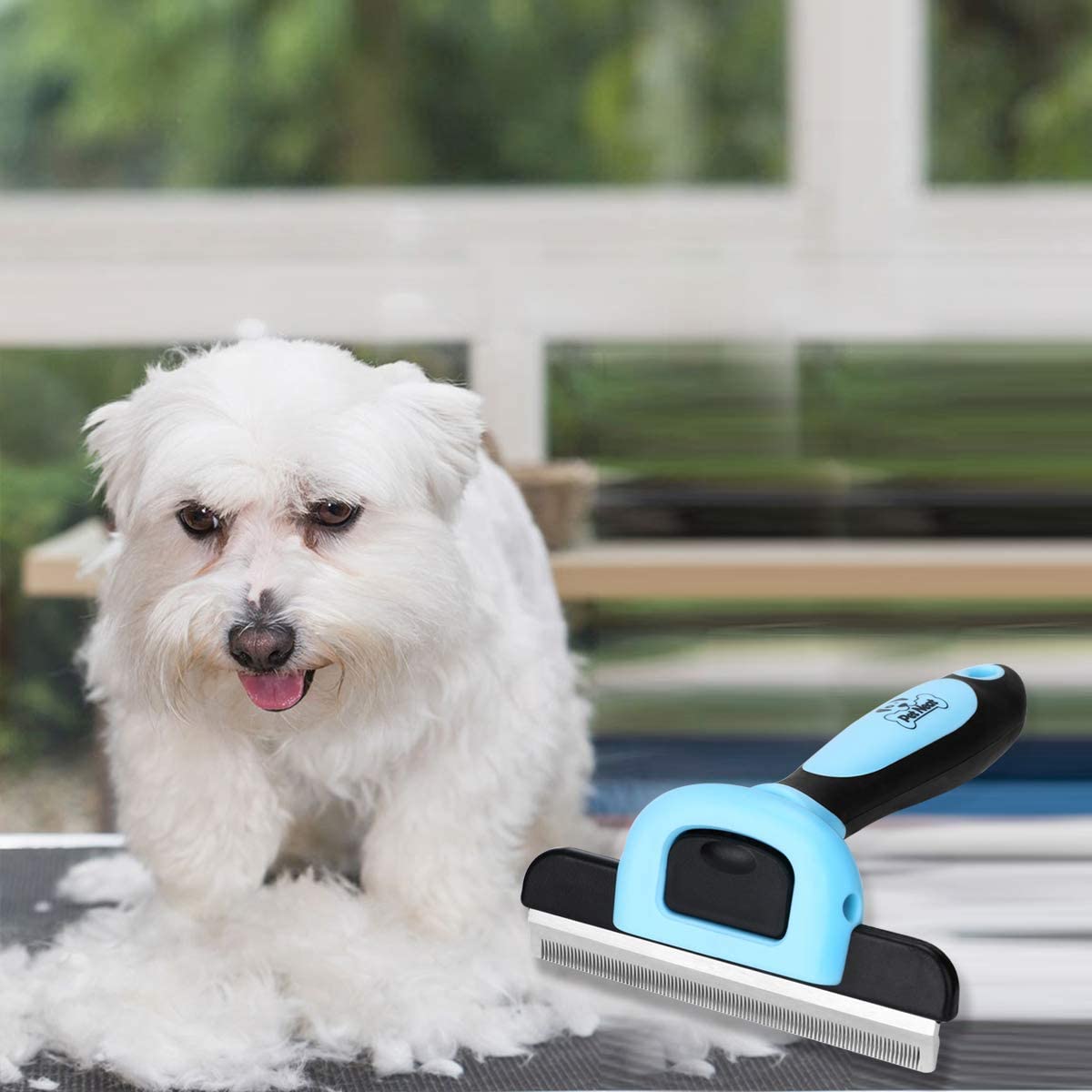 Pet Neat Pet Grooming Brush Effectively Reduces Shedding by Up to 95% Professional Deshedding Tool for Dogs and Cats - (For 8 piece(s))