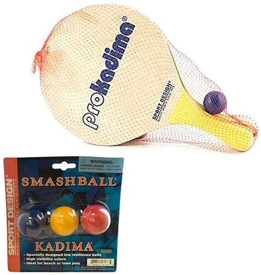 Pro Kadima Paddle Set Plus Replacement Smash Balls Bundle - (For 8 piece(s))