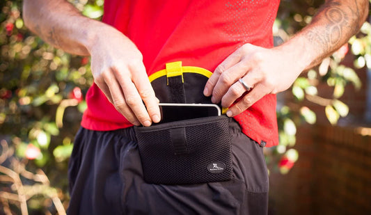 Running Buddy Magnetic Buddy Pouch: Magnet Pocket Pouches for Cell Phones, iPhone & Other Gear - Beltless Running Pouch Waist Bag for Running, Fitness, Workouts and Traveling (3 Sizes: Small 5 7/8"L, XL 6 3/4"L & XXL 7 1/8"L) - (For 8 piece(s))