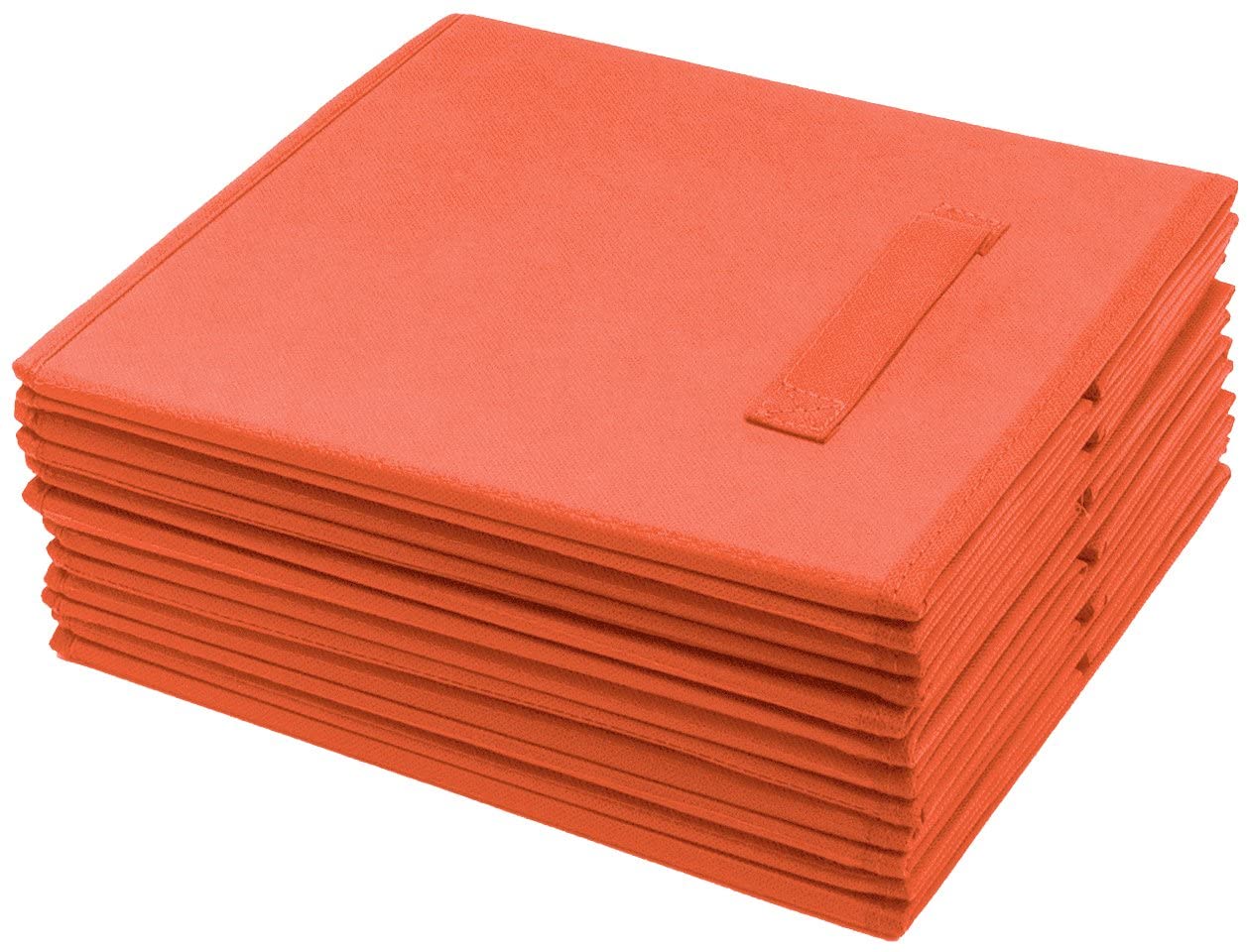 Sorbus Foldable Storage Cube Basket Bin (6 Pack, Orange) - (For 8 piece(s))
