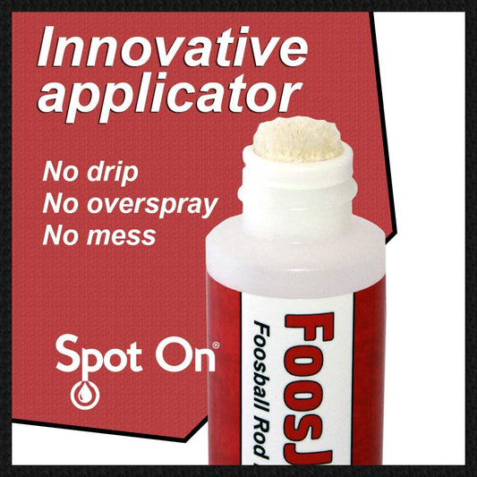 Spot On FoosJuice 100% Silicone Foosball Rod Lubricant with Dauber Top Applicator - The Clean and Easy to Use Lube - (For 8 piece(s))