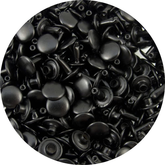 Springfield Leather Company Black Medium Double Cap Rivets 100pk - (For 1 piece(s))