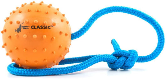 The Nero Ball Classic TM - K-9 Ball On a Rope Reward and Exercise Toy - Police K-9 - Schutzhund - (For 8 piece(s))