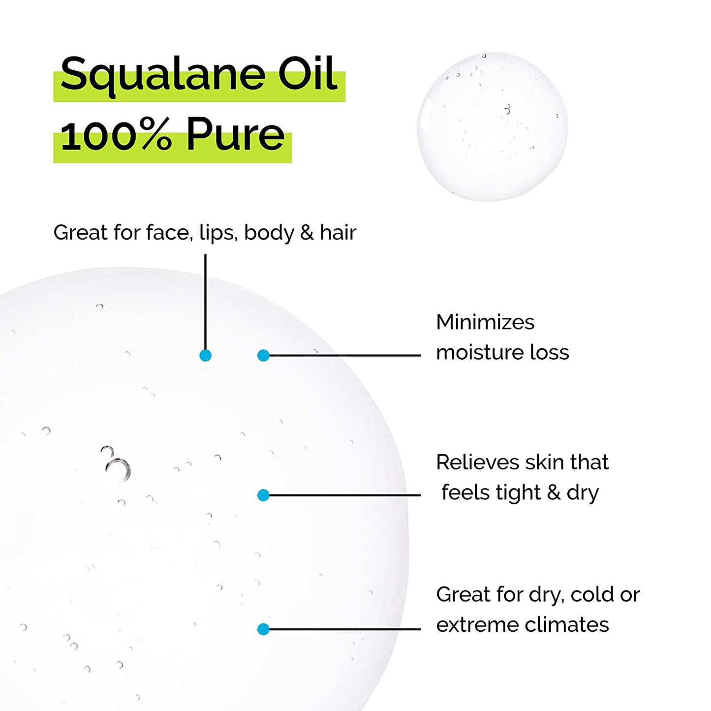 Timeless Skin Care Squalane Oil 100% Pure - 8 oz - Lightweight, Plant-Based Dry Oil - Improves Skin Elasticity & Radiance - Regulates Oil Production - All Skin Types, Including Acne-Prone Skin - (For 6 piece(s))
