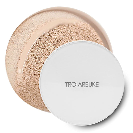 TROIAREUKE A+ Cushion Foundation (Shade 23), SPF50+ PA++++, Natural Coverage Foundation Makeup, Dewy and Moisturizing Finish for Sensitive, Oily, Combination Skin, Skin Care Cushion | Korean Makeup - (For 6 piece(s))