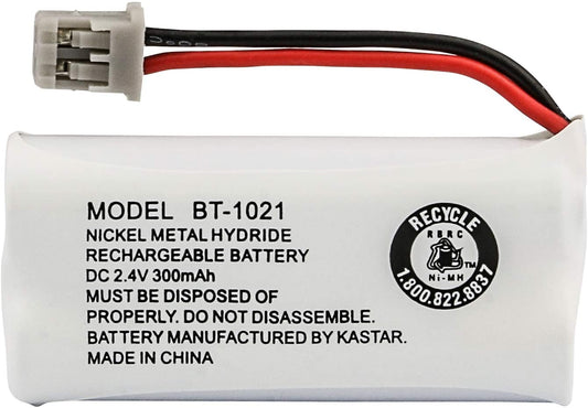Uniden BT-1021 Replacement Rechargeable Battery For many Uniden Phone Systems and Cordless Handsets, Nickel Metal Hydride Rechargeable Battery, DC 2.4V 300mAh - (For 12 piece(s))