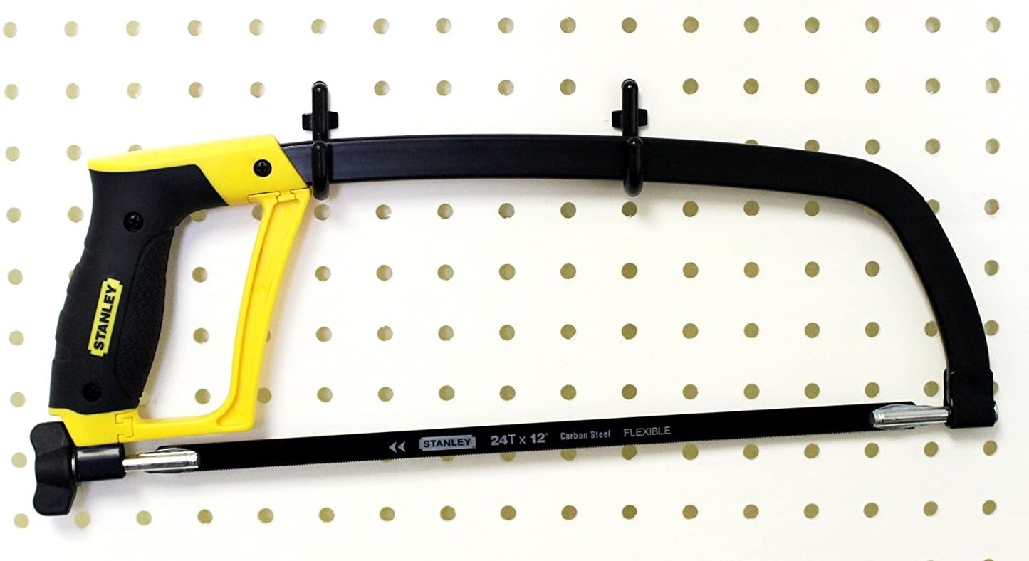 WallPeg Locking PEG Hook Kit - 100 L Pegboard Hooks Tool Storage Garage Organizer Choice B/W (100, Black) - (For 8 piece(s))