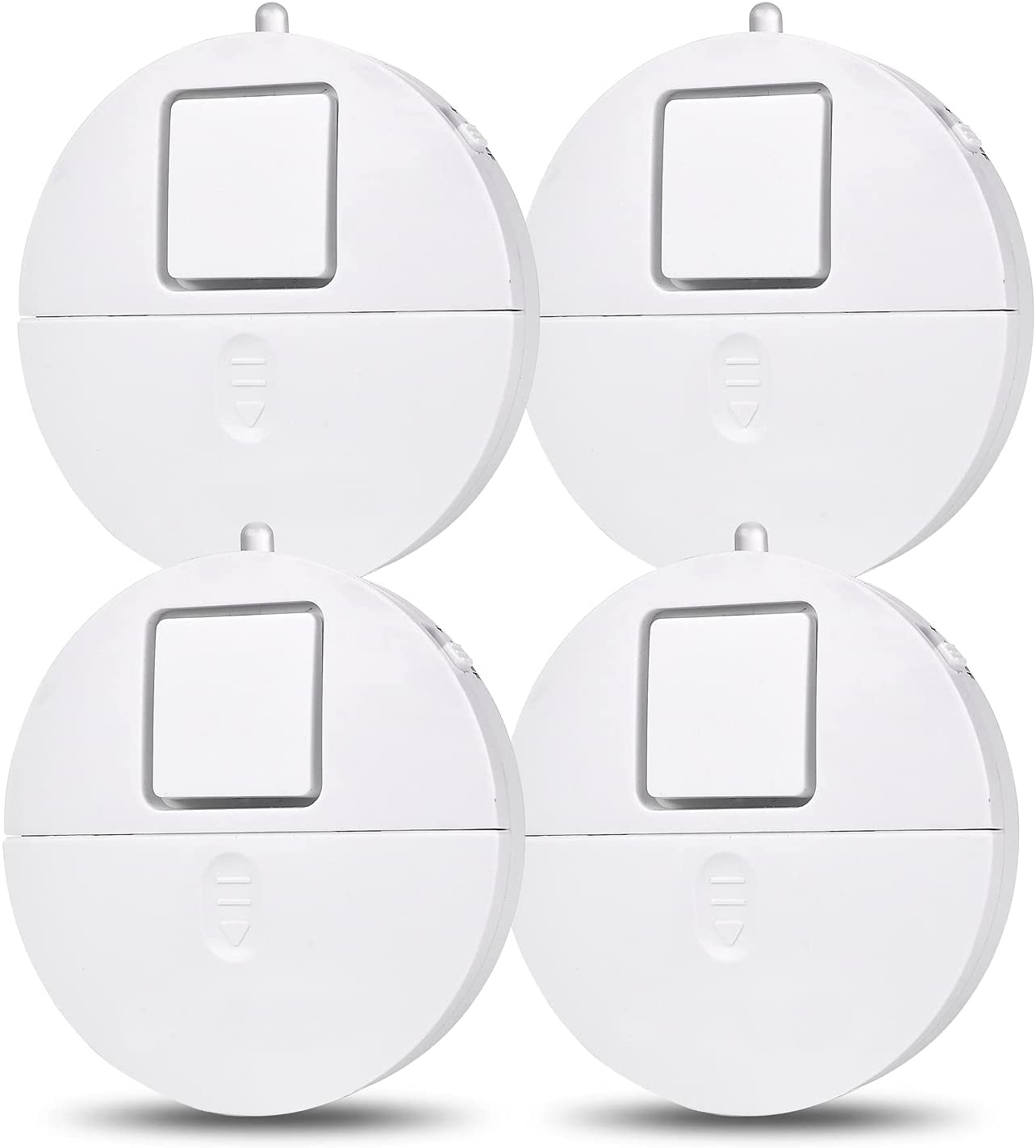 Window Alarm 4 Packs - Loud 120dB Alarm and Vibration Sensors Compatible with Virtually Any Window - Glass Break Security Alarm Sensor- Low Battery LED Indicator - (For 6 piece(s))